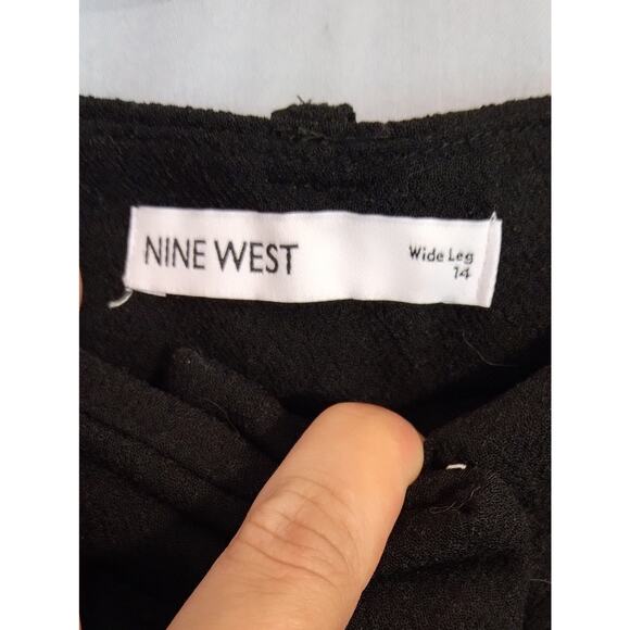 Nine West High Rise Wide Leg Black Dress Pants - Picture 4 of 4